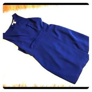 Royal blue sleeveless dress